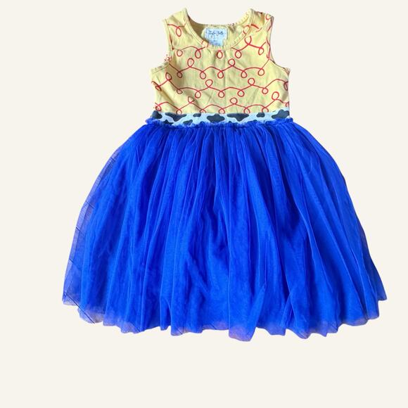Taylor Joelle Sleeveless Jessie Toy Story Dress Crinoline Skirt Cowgirl Size 7 - Picture 3 of 12